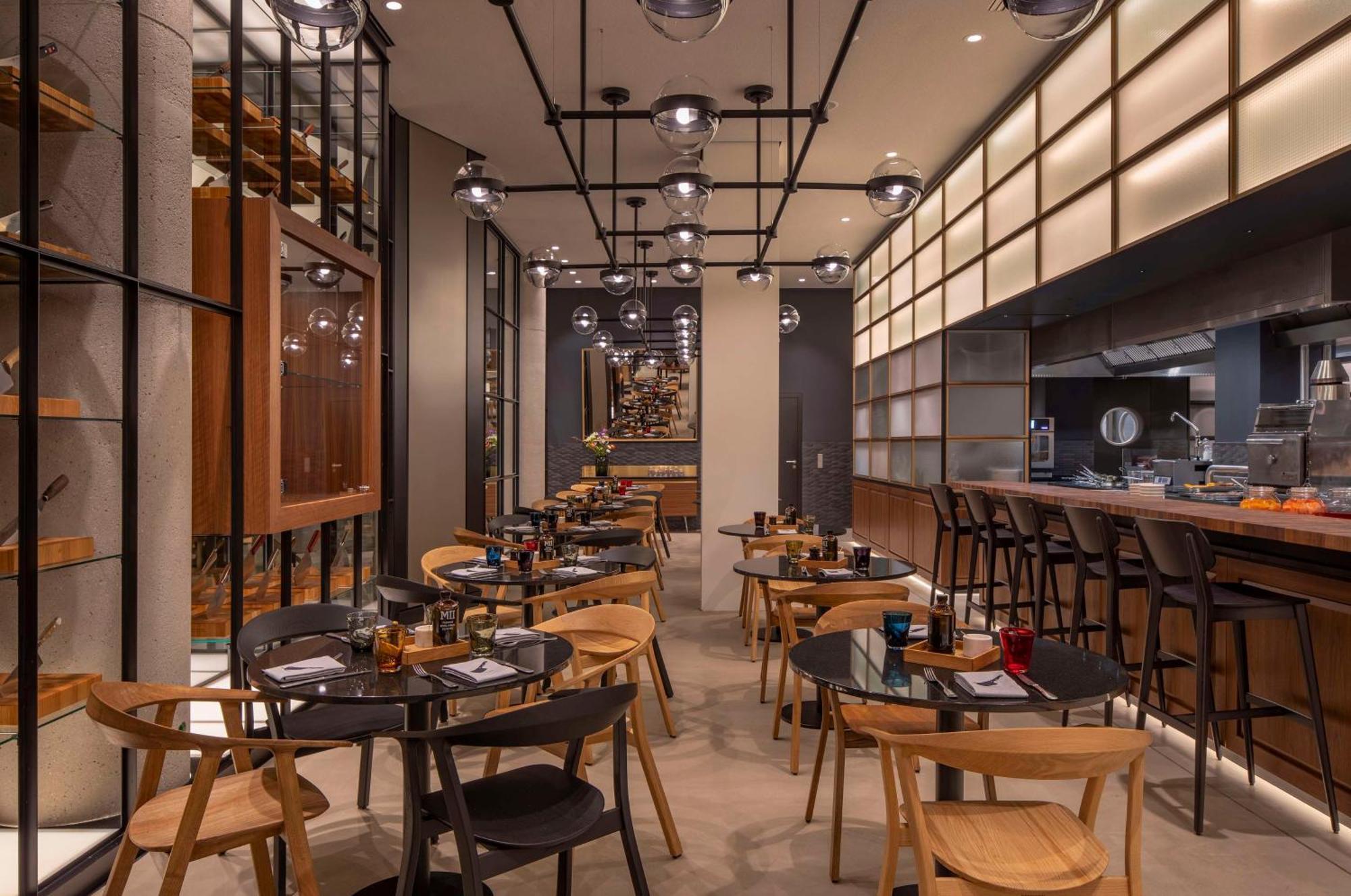 Отель Andaz Munich Schwabinger Tor, By Hyatt Экстерьер фото Interior of the restaurant